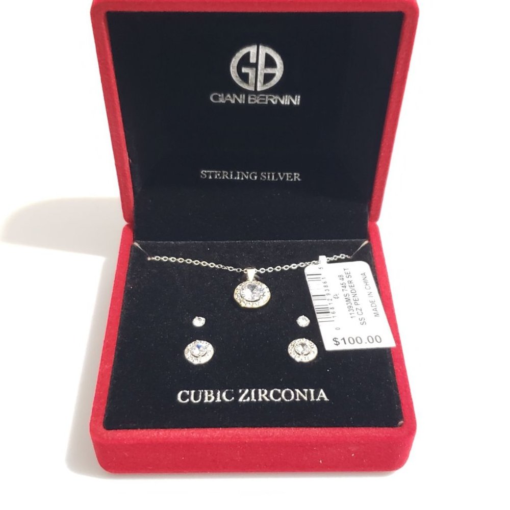 NEW Giani Bernini 3Pc Pendant Necklace W/FREE GIFT - Picture 3 of 5